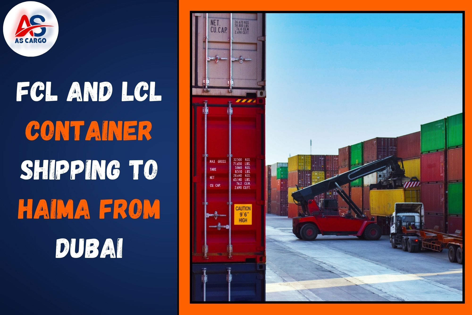 FCL and LCL Container Shipping To Haima From Dubai